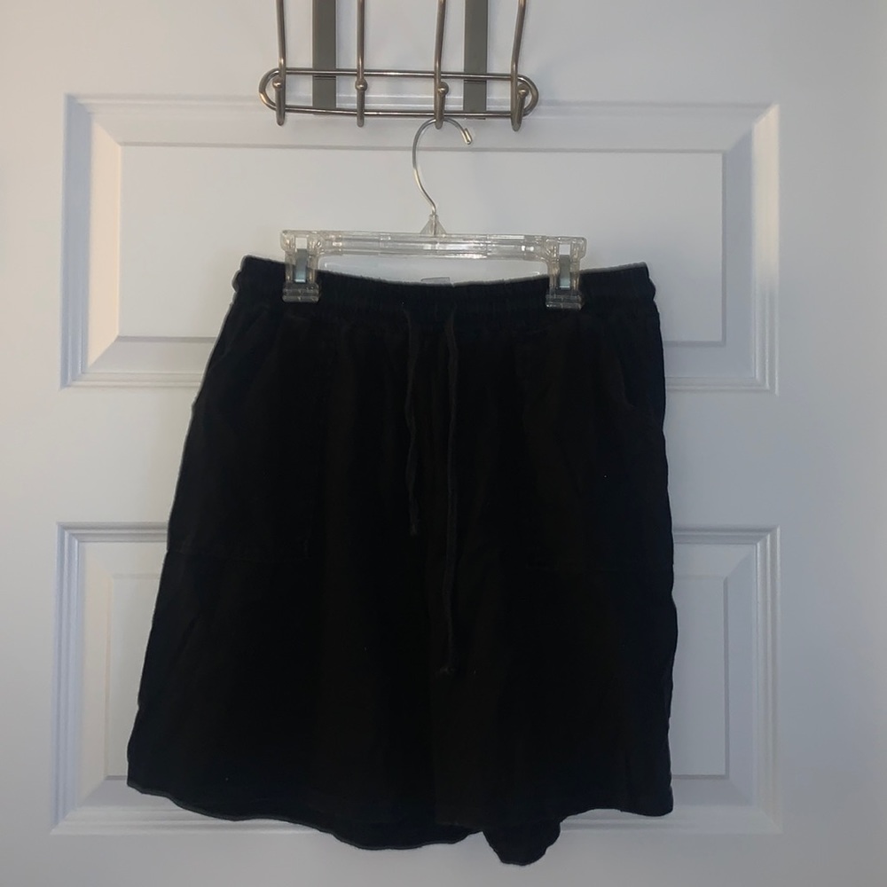 Black Drawstring Sweat Shorts